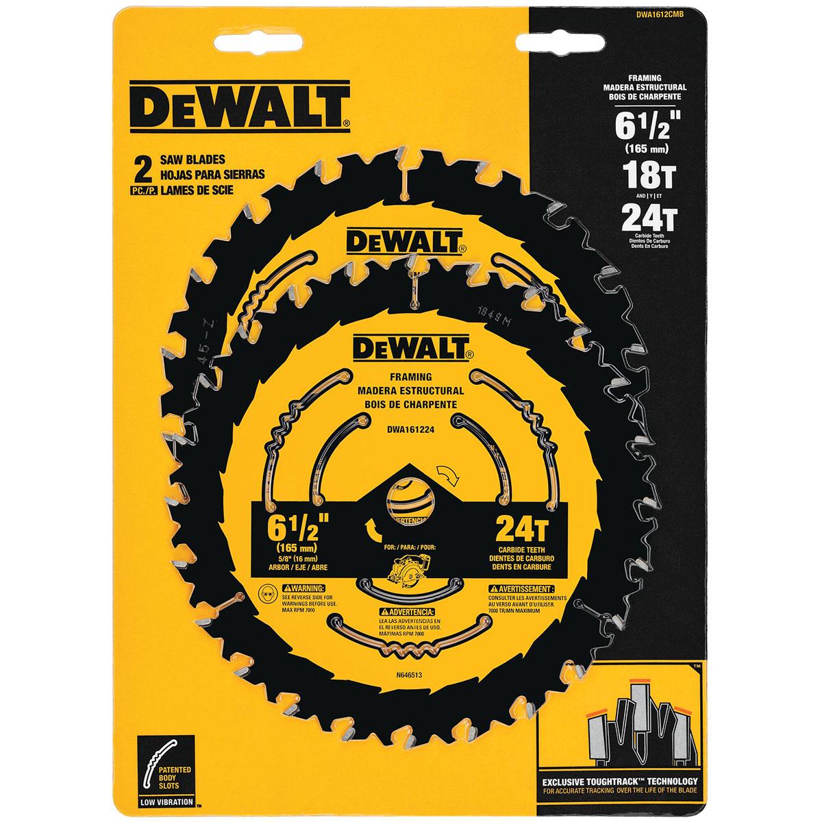 DeWalt 18T & 24T Saw Blade Combo
